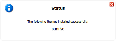 theme installed