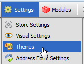themes menu