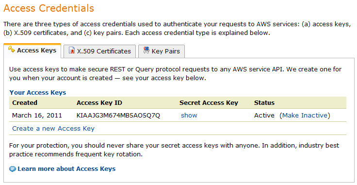 access key