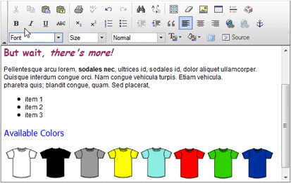 rich text editor example