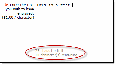 character limit example