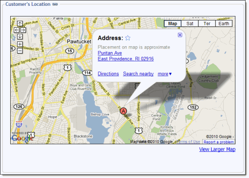Google map example