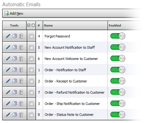 Automatic Emails